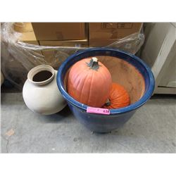 Large Glaze Patio Planter & More