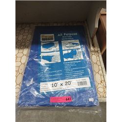 New Western Rugged 10 Foot x 20 Foot Blue Tarp