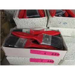 4 Dozen New 4" Pure Bristle Paint Brushes