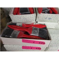 4 Dozen New 4" Pure Bristle Paint Brushes
