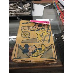 Vintage Corn Flakes Box with Mickey Mouse Cut-Out
