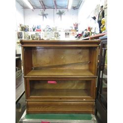 Vintage Oak Macey 2-Stack Lawyers Bookcase