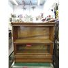 Vintage Oak Macey 2-Stack Lawyers Bookcase