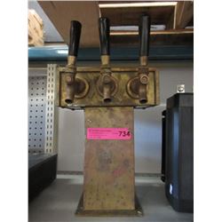 Vintage 3 Nozzle Brass Beverage Dispenser