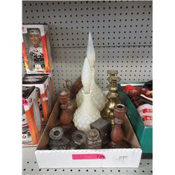 Brass Bell, Candle Sticks & More