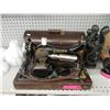 Vintage Singer Sewing Machine with Wood Case