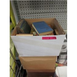 4 Boxes of Vintage Hard Cover Books