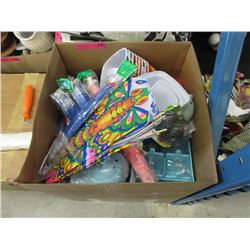 Large Box of New Dollar Store Goods