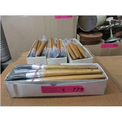 4 Dozen New #4 Artist Bristle Brushes