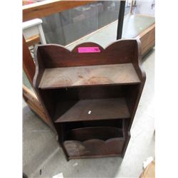 Vintage Oak Shelf/Magazine Rack