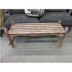 Hand Crafted Wood Bench