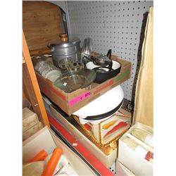 1 Box & 3 Pieces of Assorted Kitchen Ware