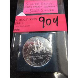 1987 Canadian Silver Dollar Coin - .500 Silver