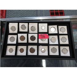 21 Assorted World Coins
