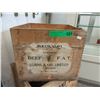 Image 1 : Vintage Wood Crate with Beef Fat Label