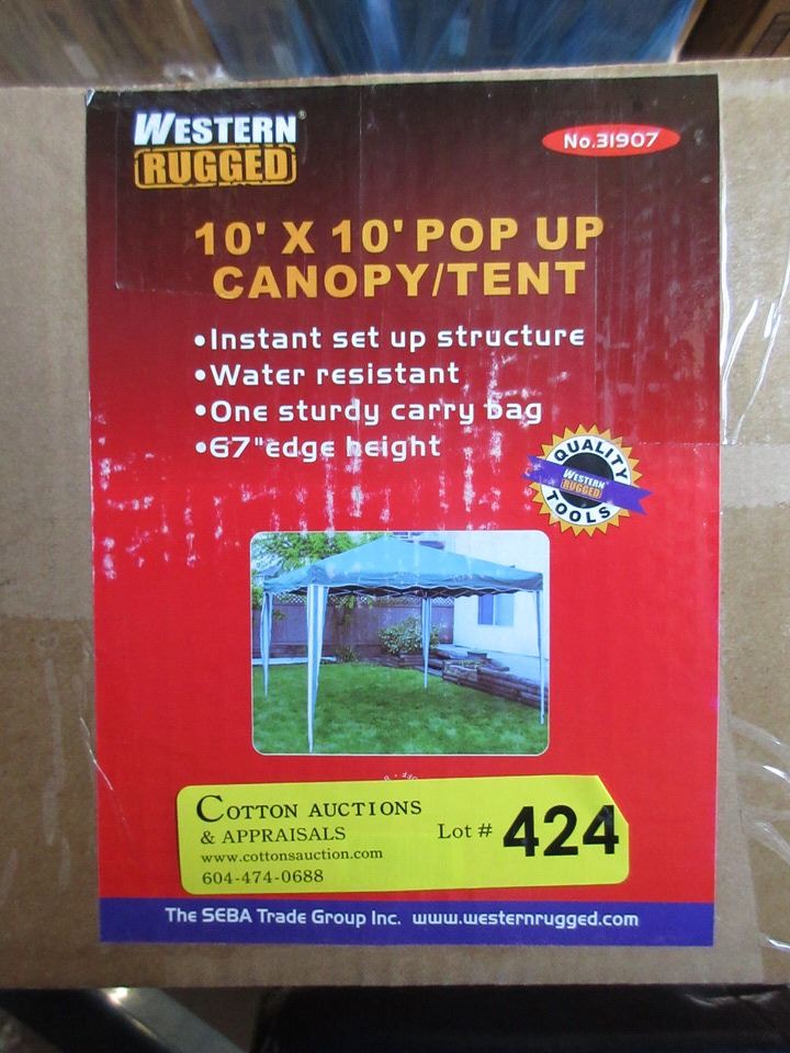 New Western Rugged Pop Up Foot Canopy/Tent