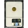 Image 2 : 1851 G$1 MS63 NGC. Yellow-gold color with some