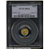Image 1 : 1851 G$1 MS64 PCGS. Well struck with good