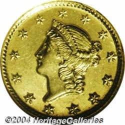 1851-D G$1 MS61 NGC. Variety 3-D. (per Doug