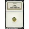 Image 1 : 1853 G$1 MS64 NGC. A gleaming coin that shines