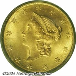 1853 G$1 MS68 PCGS. A truly captivating