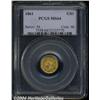 Image 1 : 1861 G$1 MS64 PCGS. This Civil War issue has