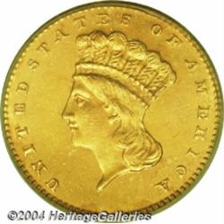 1873 G$1 Closed 3 MS65 PCGS. Ex: Trompeter. A