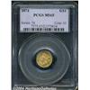 Image 1 : 1874 G$1 MS65 PCGS. The obverse has a soft