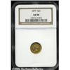 Image 1 : 1879 G$1 AU58 NGC. Typically struck and