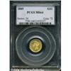 Image 1 : 1885 G$1 MS64 PCGS. Well struck and lustrous,