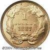 Image 2 : 1887 G$1 MS66 Prooflike NGC. An impressively