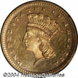 1882 G$1 PR63 PCGS. Only 125 proof gold