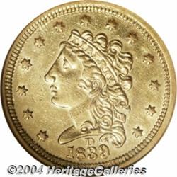 1839-D $2 1/2 XF45 ANACS. Variety 1-A. The