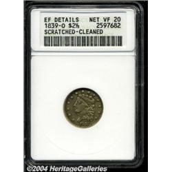 1839-O $2 1/2--Scratched, Cleaned--ANACS. XF