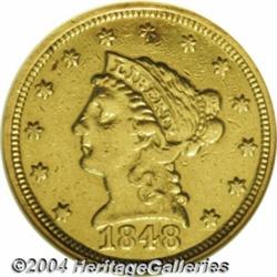 1848 $2 1/2 CAL.--Genuine, Polished--ANACS