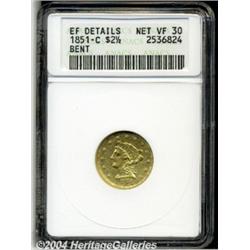1851-C $2 1/2--Bent--ANACS. XF Details, Net