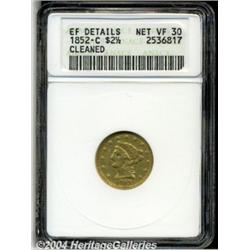 1852-C $2 1/2--Cleaned--ANACS. XF Details, Net