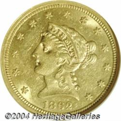 1862/1 $2 1/2 AU55 NGC. Credit for the