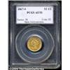 Image 1 : 1867-S $2 1/2 AU53 PCGS. Rich apricot toning