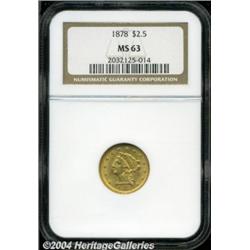 1878 $2 1/2 MS63 NGC. One of the more