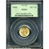 Image 1 : 1905 $2 1/2 MS64 PCGS. Well struck and