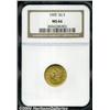 Image 1 : 1905 $2 1/2 MS66 NGC. Fully struck and satiny,