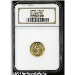 1907 $2 1/2 MS64 NGC. This coin is very close