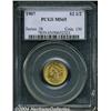 Image 1 : 1907 $2 1/2 MS65 PCGS. This final year of the