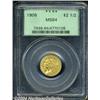 Image 1 : 1908 $2 1/2 MS64 PCGS. Well struck with full