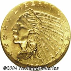 1909 $2 1/2 MS64 NGC. Typically struck with