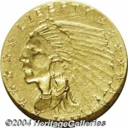 1911-D $2 1/2 AU55 NGC. Sharply struck with