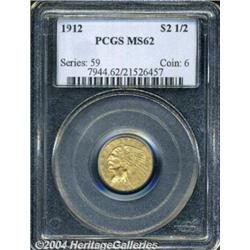 1912 $2 1/2 MS62 PCGS. A bright, satiny