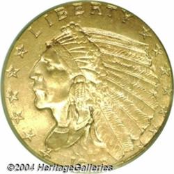 1912 $2 1/2 MS64 PCGS. Minimal abrasions, a