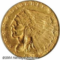 1912 $2 1/2 MS64 PCGS. Lustrous but somewhat